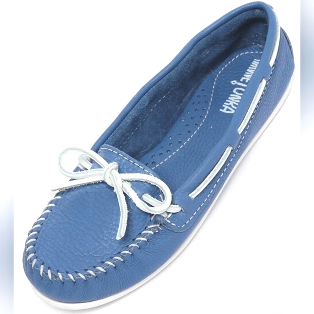 Minnetonka Blue Cloud Boat Moc Shoes Women’s Size 10 $18